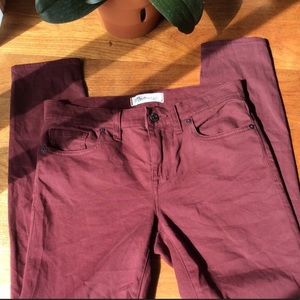 Madewell Wine Colored Jeans